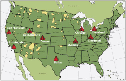 Indian Relocation Centers